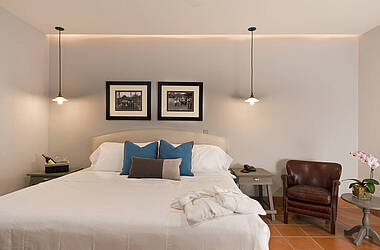 Doppelbett im Hotel Atla Las Palomas