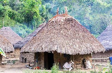 Hütten der indigenen Kogis