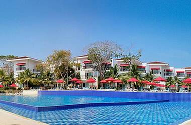 Pool-Landschaft des Hotel Decameron Baru, Isla de Baru, Cartagena