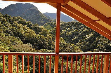 Blick von Balkon im Hotel Mount Totumas Cloud Forest Lodge, Panama