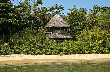 Bungalow direkt am Meer im Hotel Al Natural Resort, Bocas del Toro