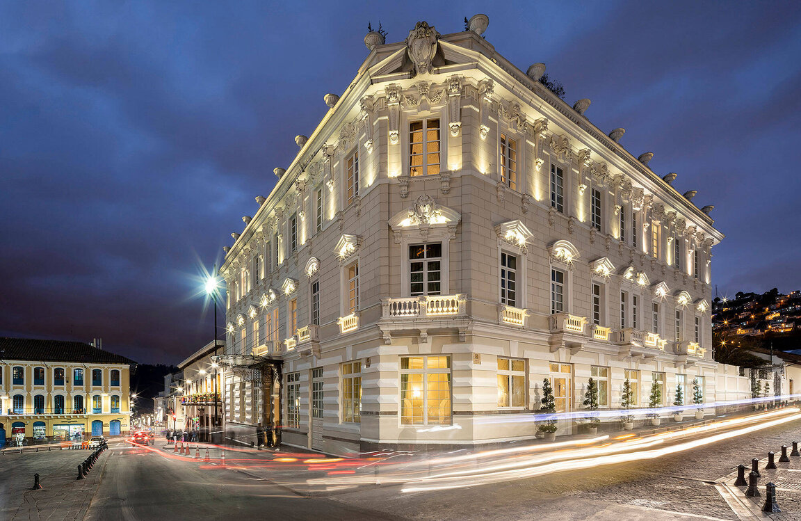 Das Hotel Casa Gangotena von außen