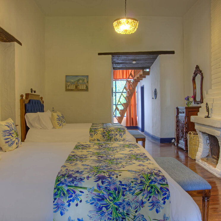 Ein Doppelzimmer im Hotel Hacienda Pinsaqui