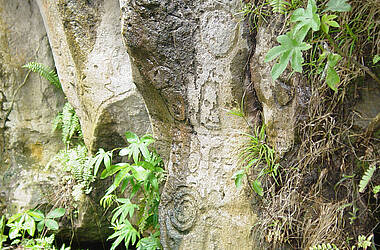 Steinrelikte auf dem Archipel Solentiname im Nicaraguasees