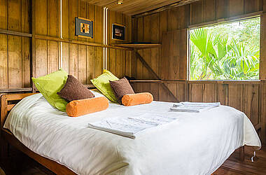 Zimmer in der Hakuna Matata Lodge im Amazonas Ecuador