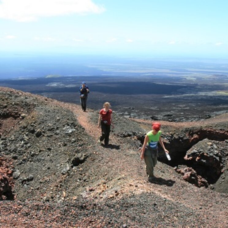 Vulkantour auf dem Sierra Negra auf der Isla Isabella Galapagos Ecuador