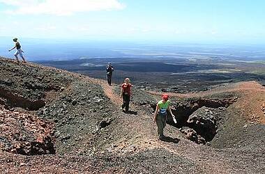 Vulkantour auf dem Sierra Negra auf der Isla Isabella Galapagos Ecuador