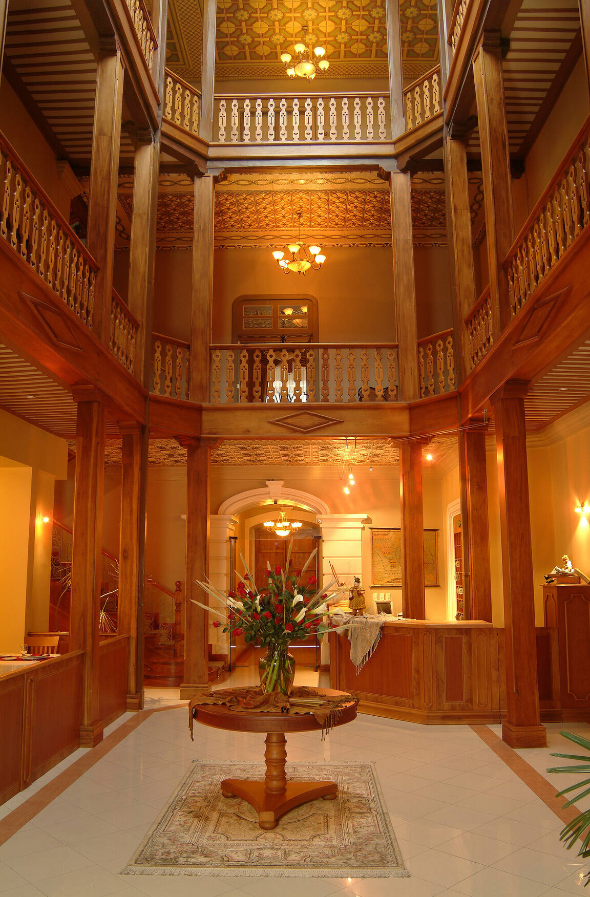 Die Lobby im Hotel Carvallo