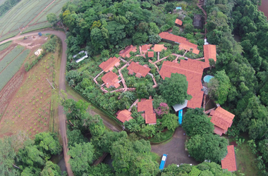 Die La Quinta De Sarapiqui Öko-Lodge von oben, Costa Rica