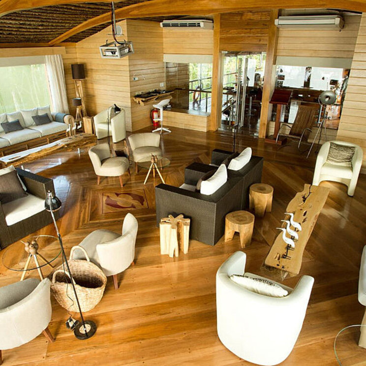 An Deck der Delfin II auf Amazonas Cruise, Peru