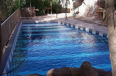 Pool des Hotels La Casa de Don Tomas in San Pedro de Atacama