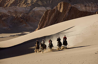 Reiter in der Atacamawüste