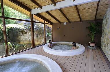 Whirlpools im Hotel Savegre Natural Reserve & Spa in San Gerado de Dota, Nebelwald Costa Rica
