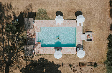 Pool der Estancia House of Jasmines in Salta, Argentinien