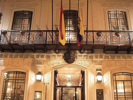 Eingangsbereich des Mansión Alcázar Boutique Hotels, Cuenca