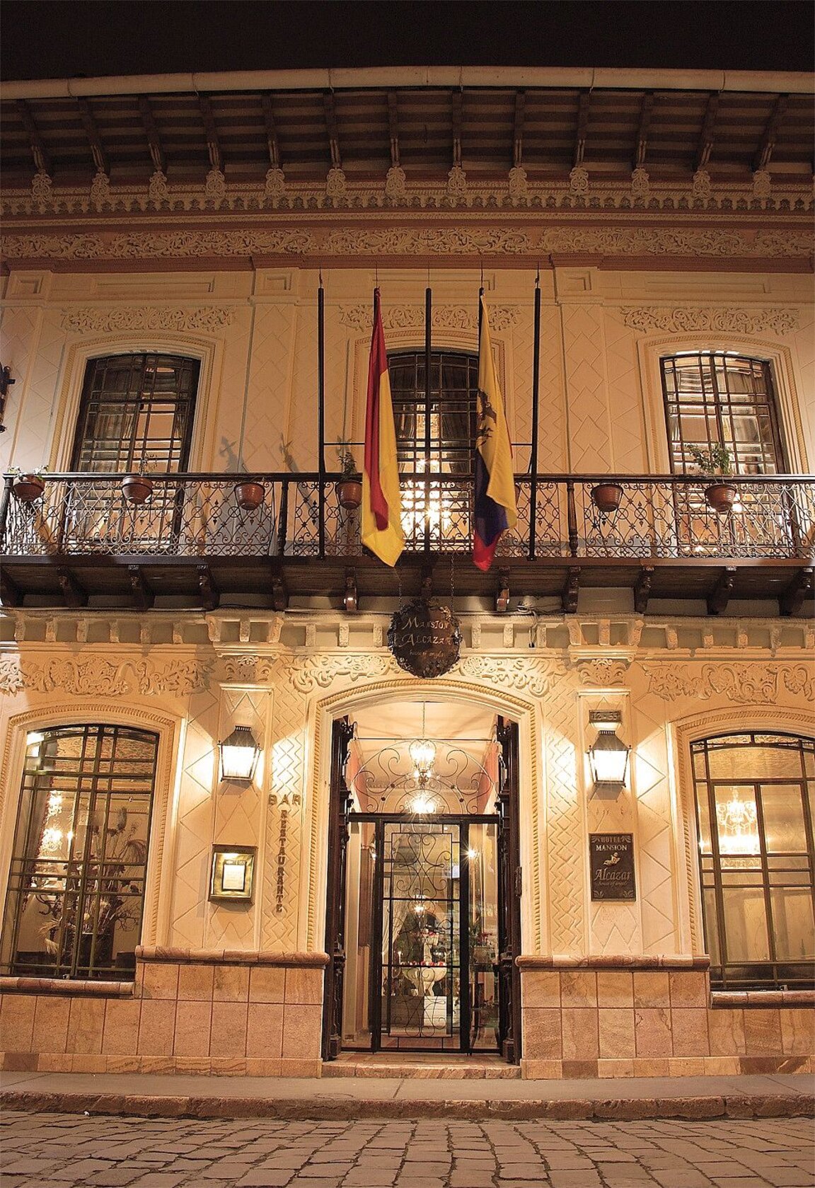 Eingangsbereich des Mansión Alcázar Boutique Hotels, Cuenca