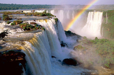 Iguazu Fälle mit Regenbogen