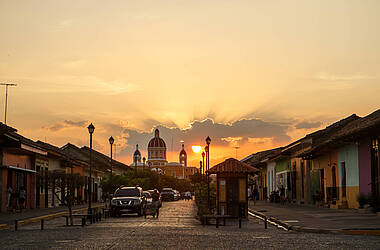 Granada bei Sonnenuntergang
