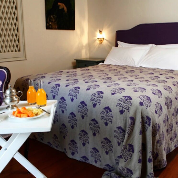 Violettes Zimmer im Quinta Miraflores Boutique Hotel, Lima