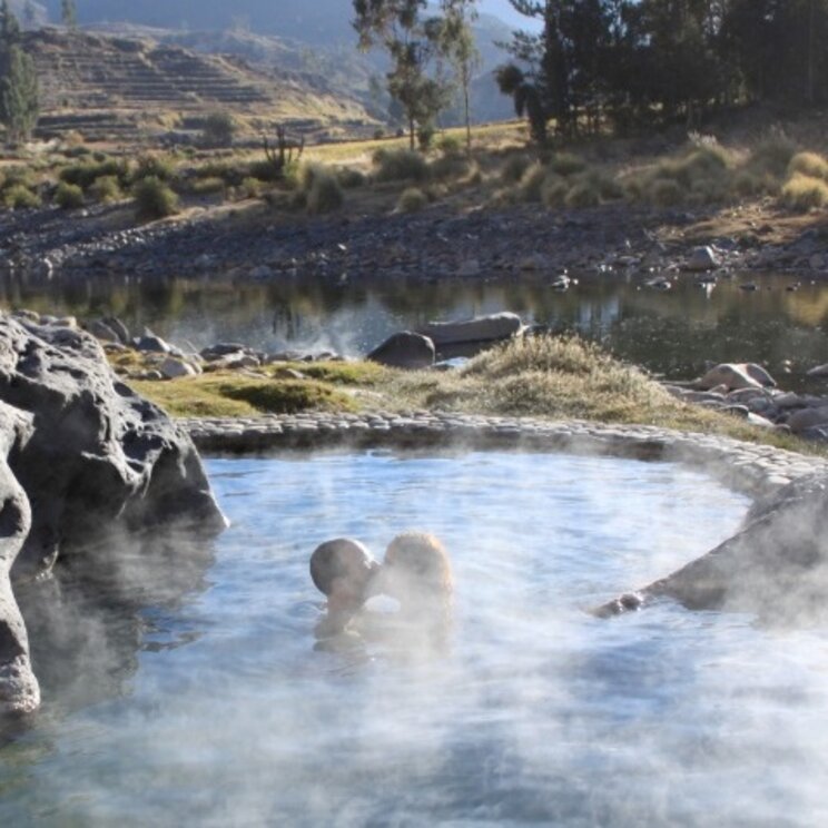 Heiße Quellen im Hotel Colca Lodge Spa & Hot Springs, Colca Canyon Peru 