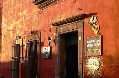 Musikladen "Allegro Instrumentos de Musicales" in San Miguel de Allende