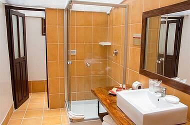 Badezimmer im Hotel Palacio de Sal, Colchani