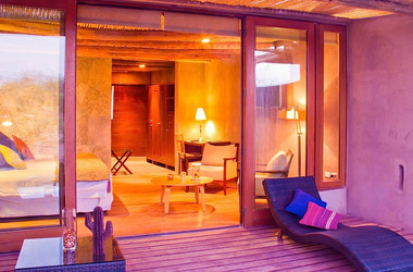 Zimmer mit Terrasse im Hotel Cumbres San Pedro de Atacama