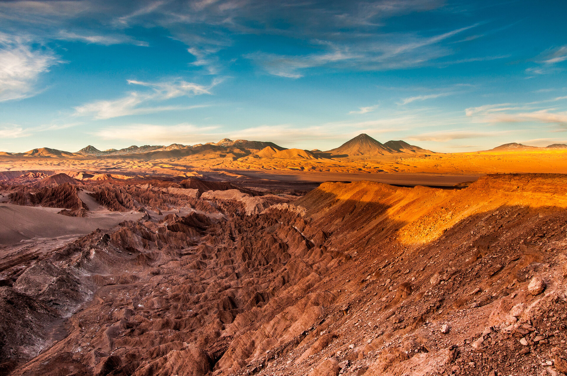 Wüstenlandschaft in der Atacama