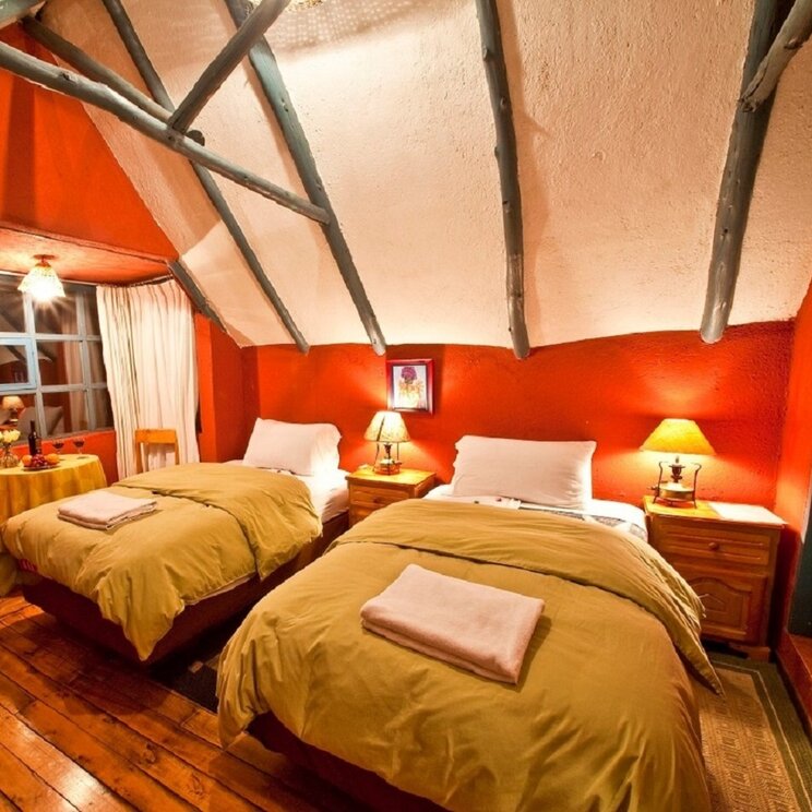 Ein Doppelzimmer im Hotel Hacienda El Porvenir