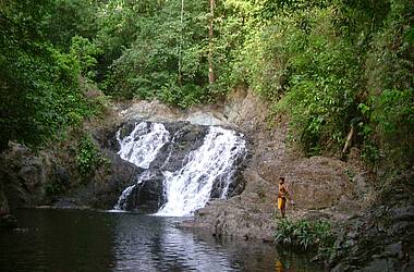 Wasserfall im Embera Gebiet in Panama