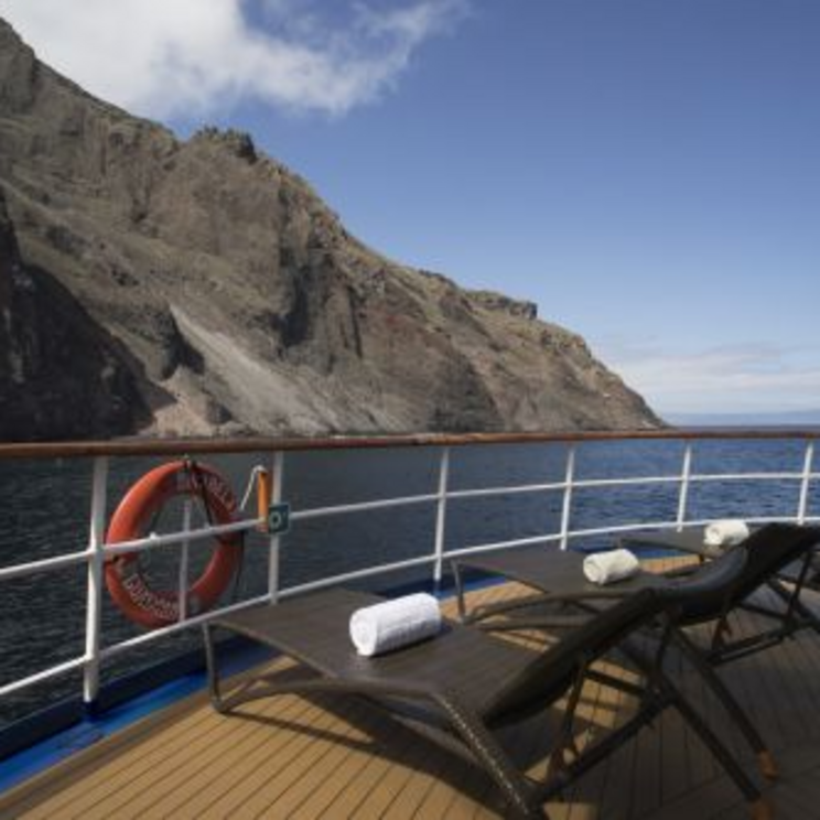 An Bord der La Pinta 2 Yacht und Kreuzfahrtschiff, Galápagos Cruise