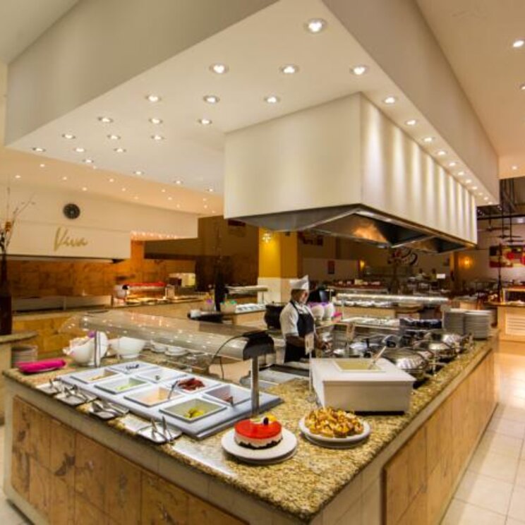 Buffet im Hotel Viva Wyndham Azteca Playa del Carmen