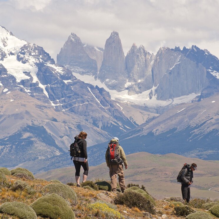 Wandergruppe im Nationalpark Torres del Paine