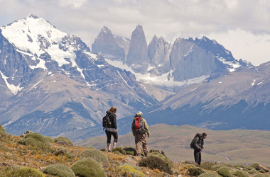 Wandergruppe im Nationalpark Torres del Paine