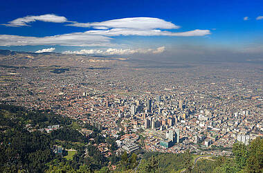 Panorama von Bogotá