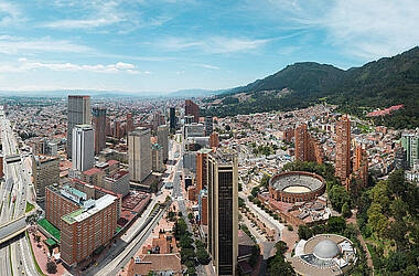 Panoramica de Bogota - Stadtansicht von Bogotá