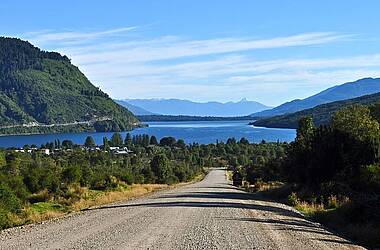 Straße nach Puyuhuapi in Patagonien