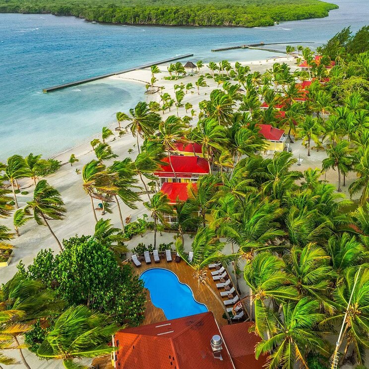 Turneffe Island Resort von oben
