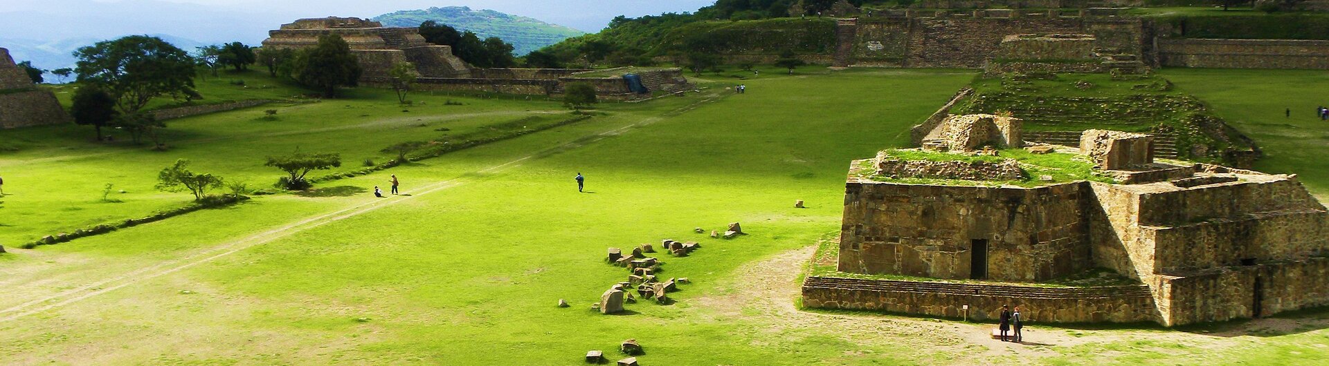 Ansicht von Monte Albán, Hauptstadt der Zapoteken