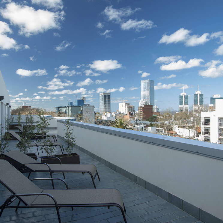 Terrasse des Hotels Regency Way in Uruguay