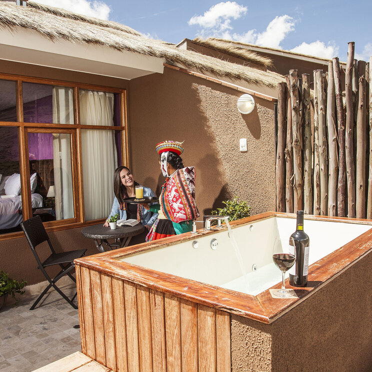 Huacahuasi Lodge auf dem Lares Adventure Trek in Peru.
