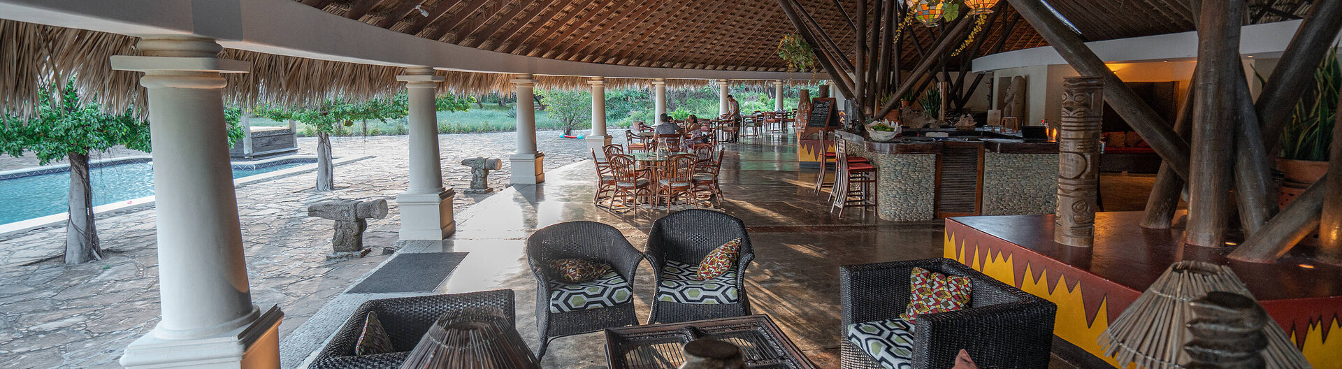 Bar des Hotels Punta Teonoste in Nicaragua