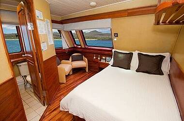 Kabinen auf der Galaven Motor Yacht, Expedition und Kreuzfahrt Galapagos 