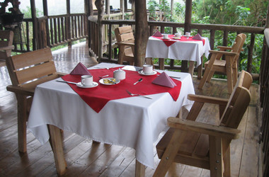Restaurant in der Pedacito de Cielo Ecolodge