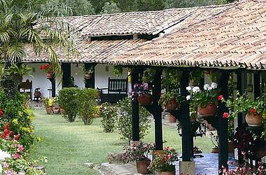 Begrünte Anlage Hotel Duruelo in Villa de Leyva