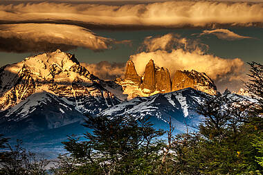 Gebirgsformation im Nationalpark Torres del Paine