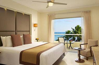 Zimmer mit Meerblick im Hotel Dreams Tulum Resort & Spa