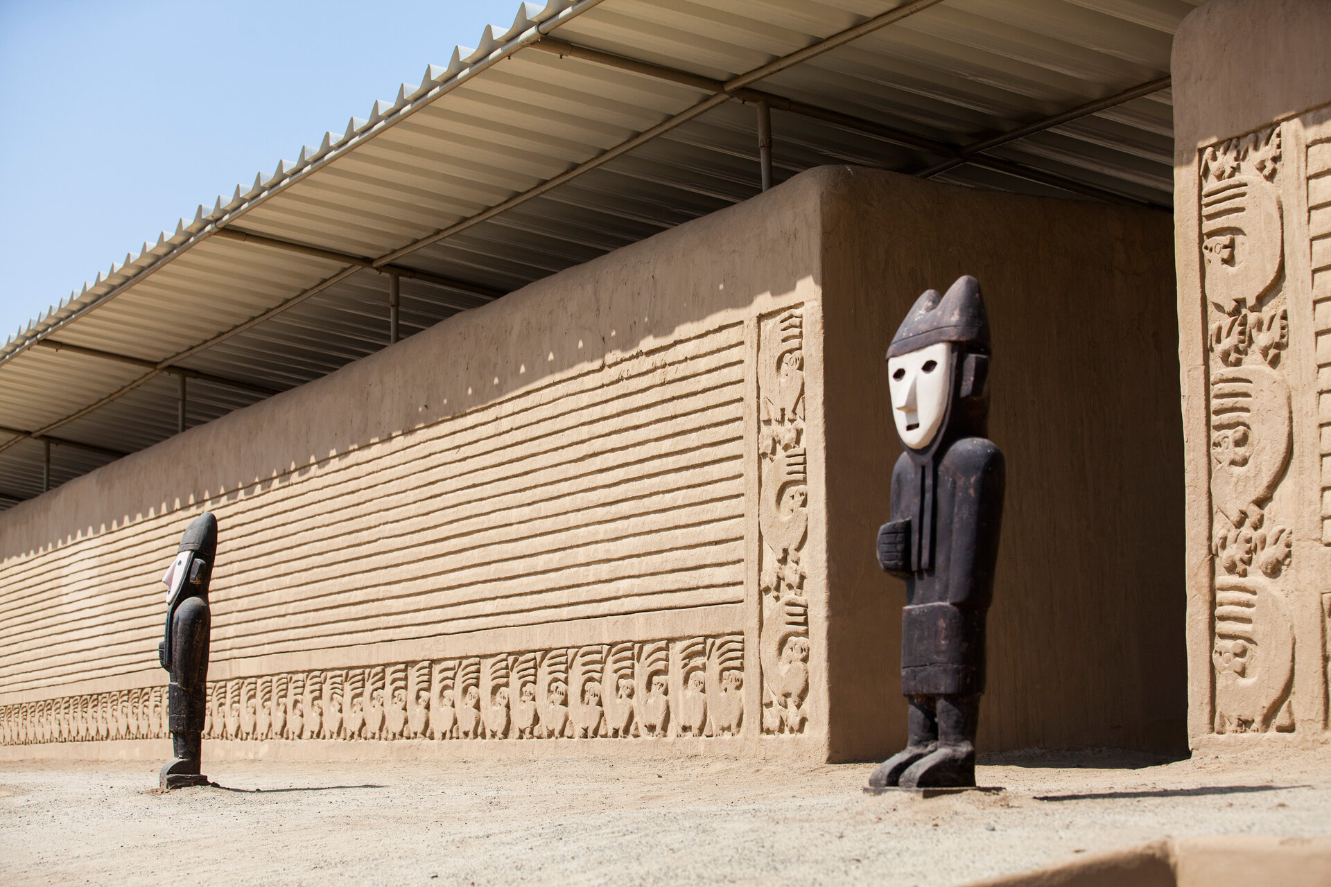 Die größte aus Lehm erbaute Stadt Chan Chan, Peru