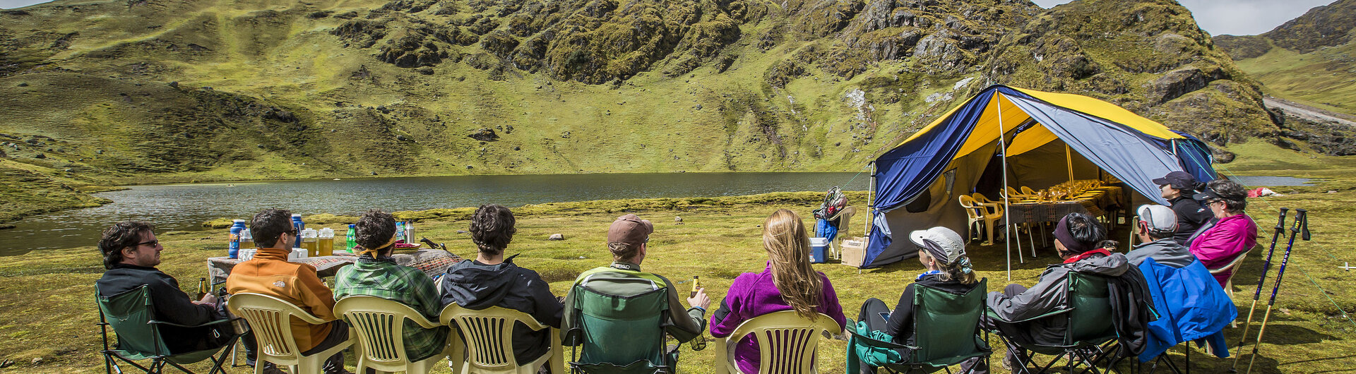 Rast während des Lares Trek, die Alternative zum Inka Trail, Peru