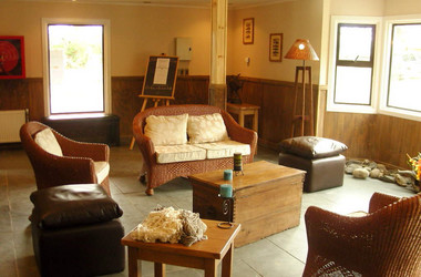 Lounge im Hotel Cabanas del Paine